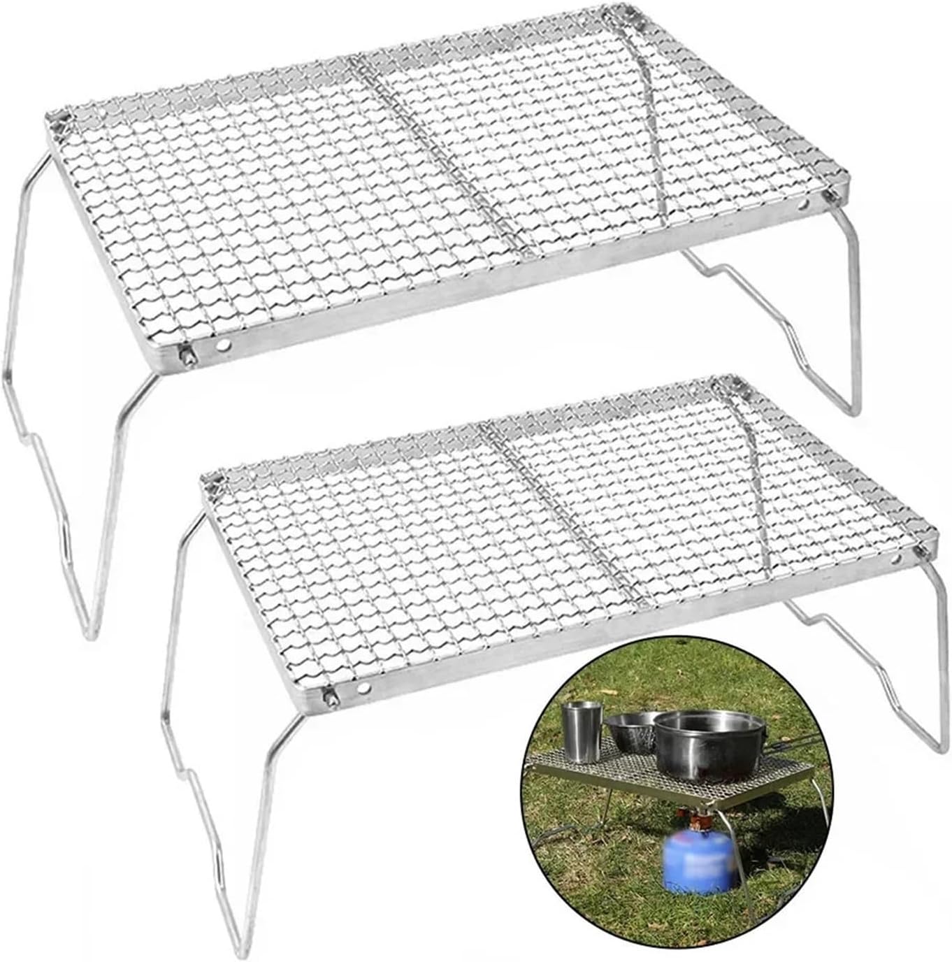 Compatible For BBQ Barbecue Grill Fishing Portable Camping Foldable Hiking Outdoor(S)
