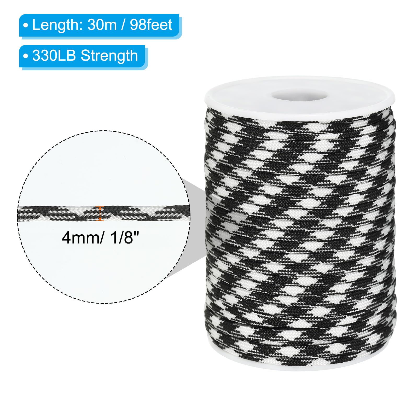 PATIKIL 100 Feet Paracord Rope 550lb - Image 2