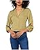 Vince Camuto Collared V-Neck Long Sleeve Blouse - Main View