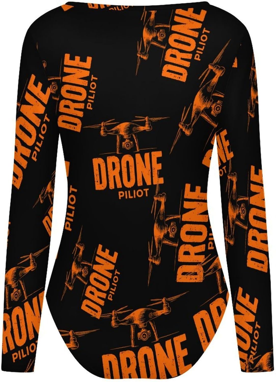 Drone Pilot Women's Bodysuits Long Sleeve Top 5XL