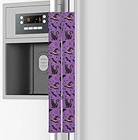 Vista 12 de Emelivor Juego de 2 Fundas para Manijas de Puerta de Refrigerador con Rayas de Fantasmas de Halloween - Fundas para Manijas de Electrodomésticos