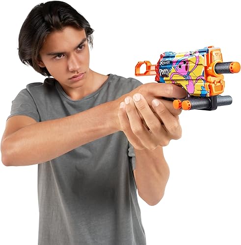 Miniatura 5 de XSHOT Skins Menace Poppy Playtime Dart Blaster 2PK - Jumpscare + Kissy, 16 dardos por ZURU