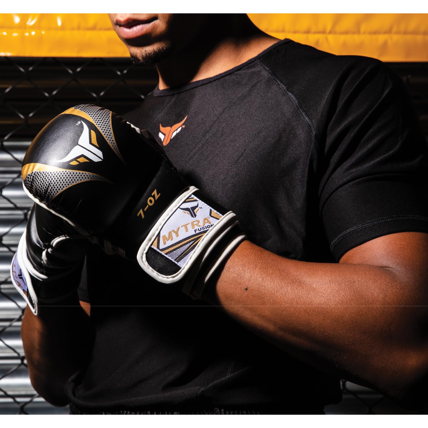 Mytra Fusion MMA Gloves with Open Palm and Adjustable Wrist Support, Grappling Sparring Gloves for Cage Fighting Training - Image 2