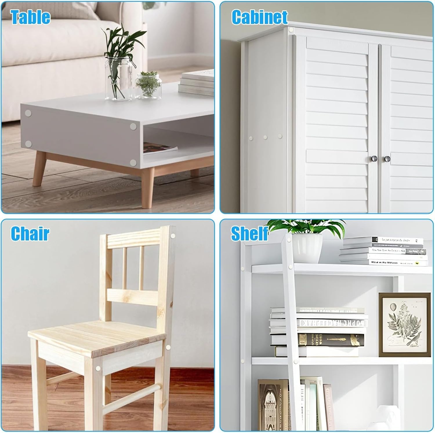 194 Copriviti Autoadesivi Bianchi - 12 Mm E 21 Mm, Per Nascondere Viti Su Mobili E Pareti - Foto 6