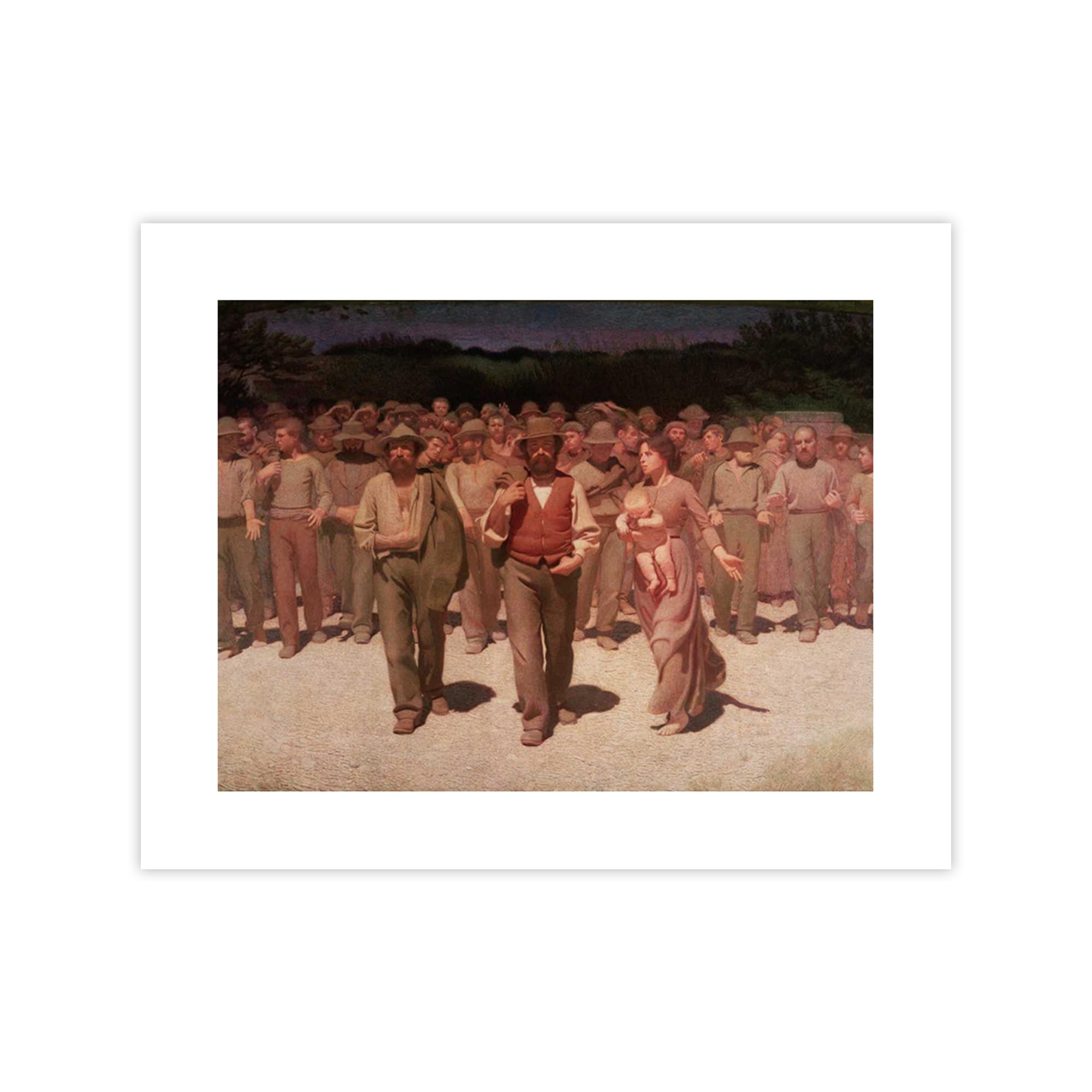 Poster Il Quarto Stato Pellizza da Volpedo grand format pour grand mur vide