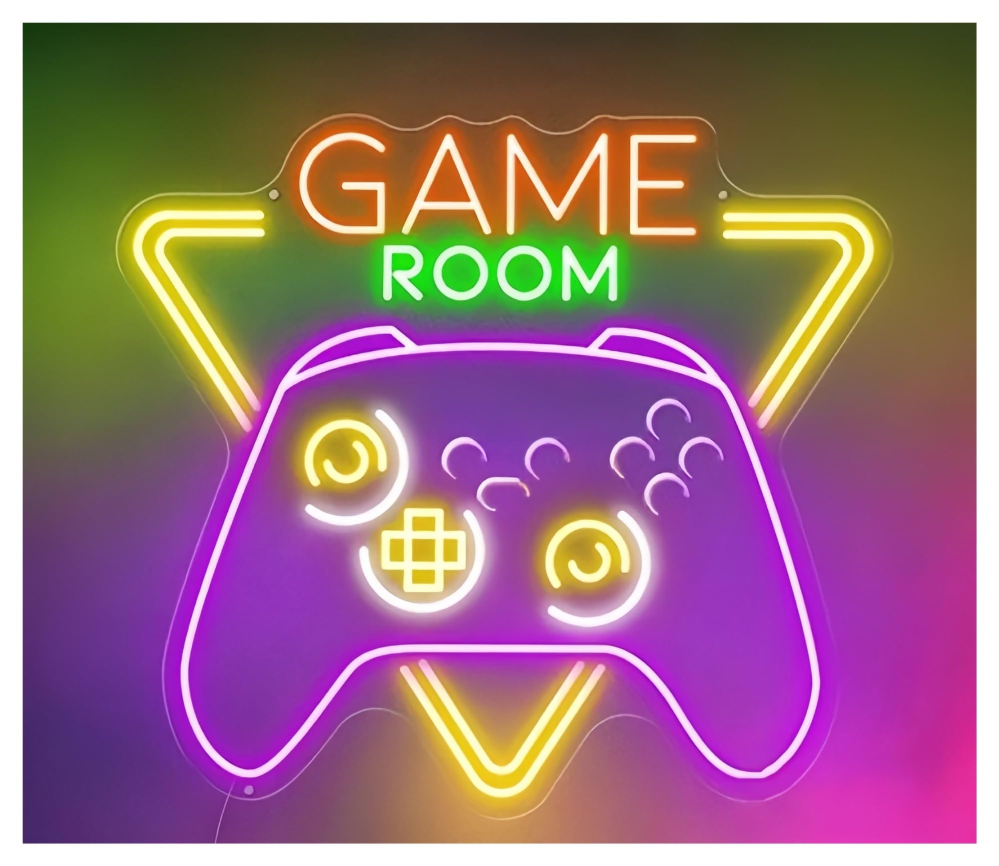 Shouxi A Sign Lamp Game Room Neon Sign Party Wall Rt Decor For Gaming Room Decoration(,58X53cm)