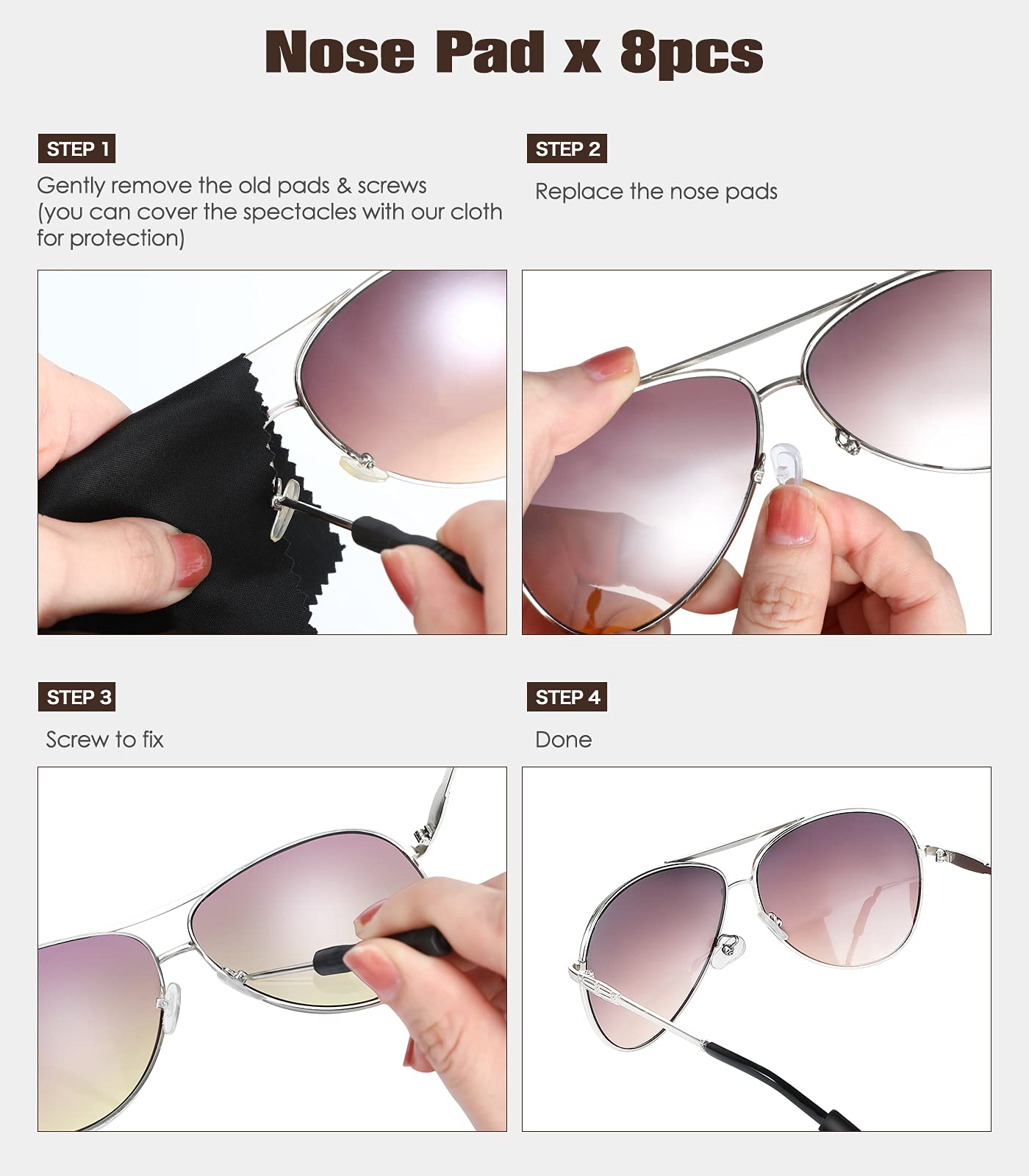 Ferma Occhiali Pezzi Cordoncino Occhiali Lacci Reggi Occhiali