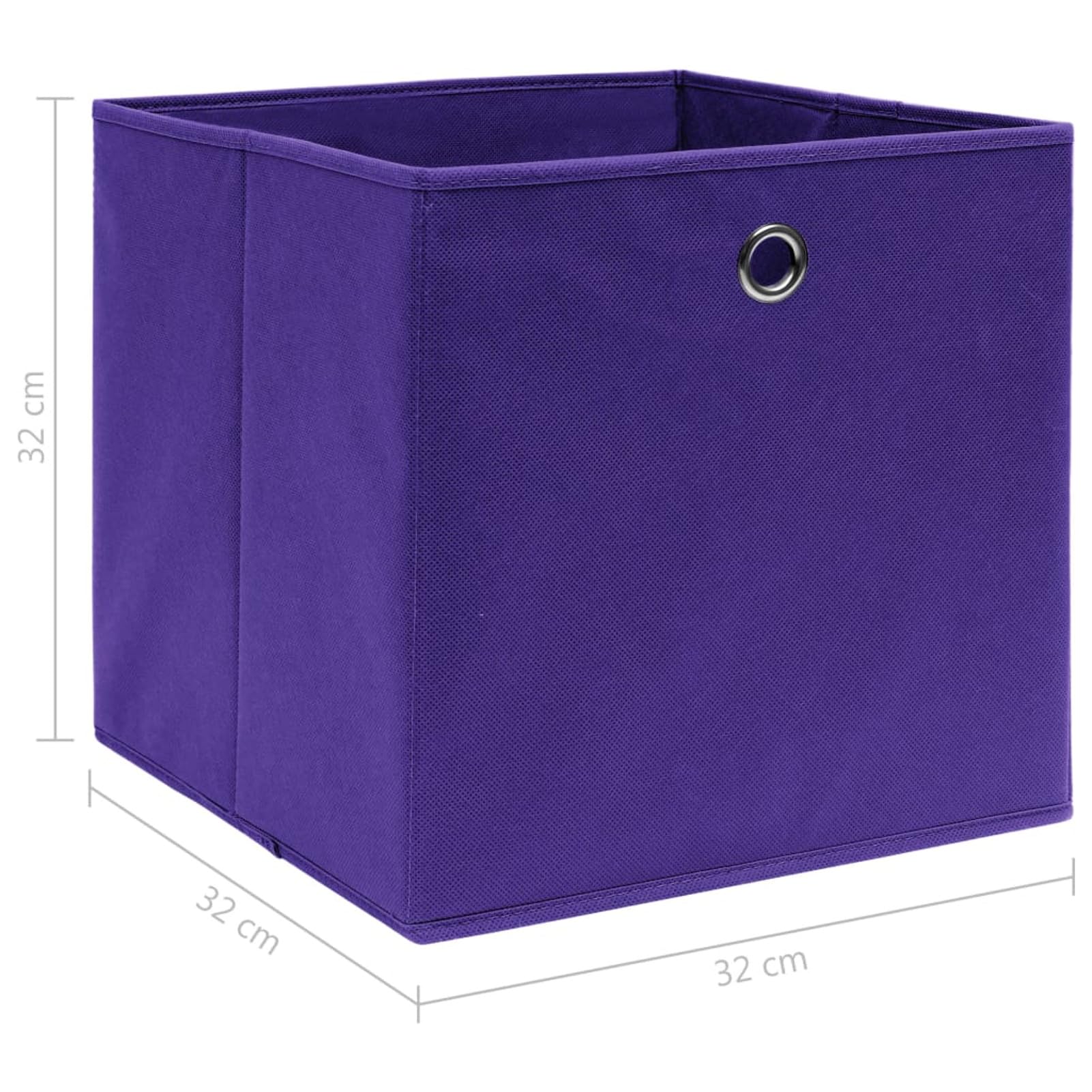 ZEYUAN Aufbewahrungsboxen 10 STK Spielzeugkiste, Aufbewahrungskiste, Kleideraufbewahrung, Kleideraufbewahrung & Organisation, Lila 32×32×32 cm Stoff