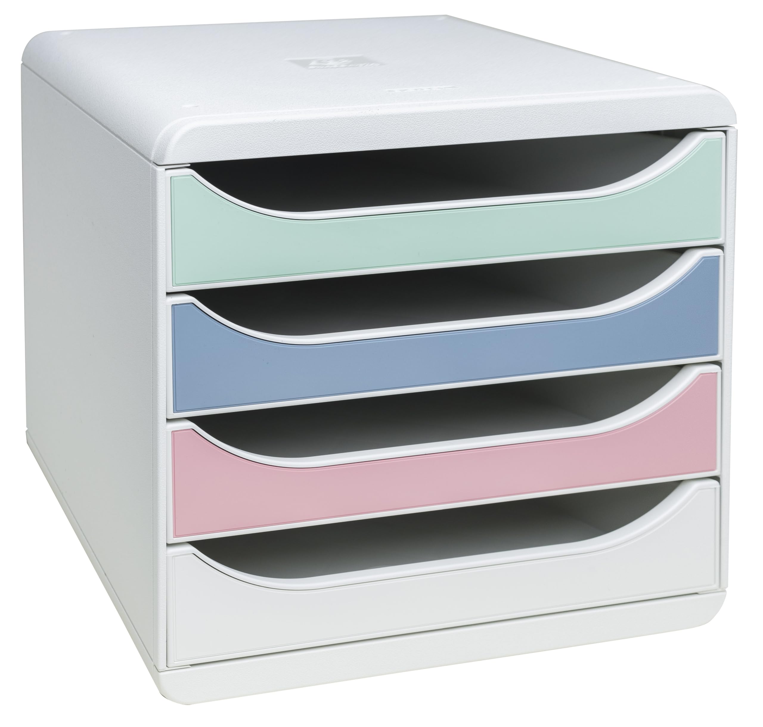 Exacompta BIG BOX Autentik Caisson 4 tiroirs pour document A4 + 34,7 x 27,8 x 26,7 cm