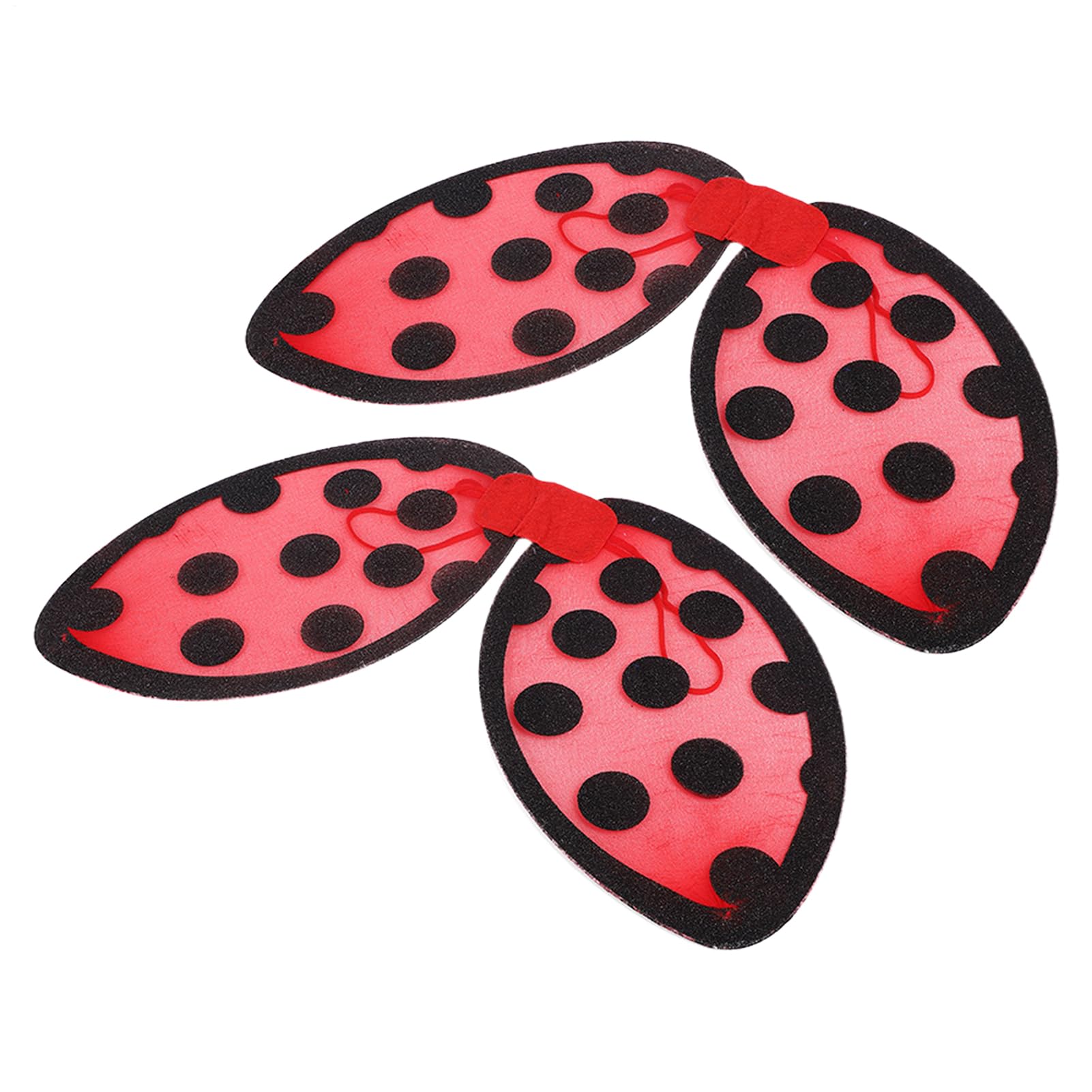 Ladybird Wings - Pack of 2 Foldable Ladybird Cosplay Props | Breathable Costume for Children, Teenagers and Women, Ideal for Christmas, Stage and Photo Props, 2 Pieces, Size
