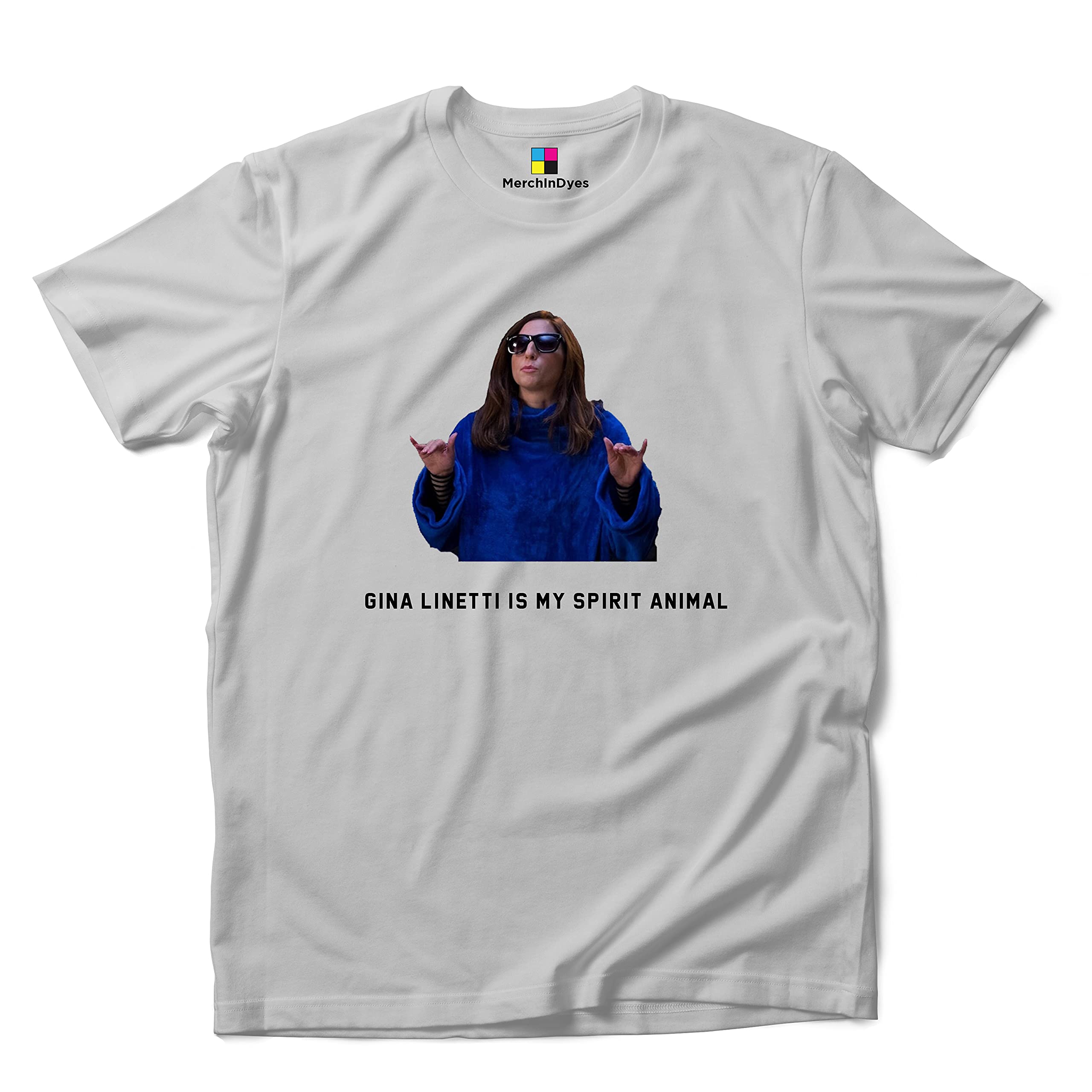 MerchInDyes Grey Unisex- Gina Linetti is My Spirit Animal Printed T-Shirt