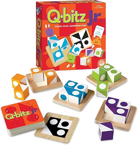 Mindware | Q-bitz Jr. | Juego en miniatura | A partir de 5 años | 2-4 jugadores | 15 minutos de tiempo de juego