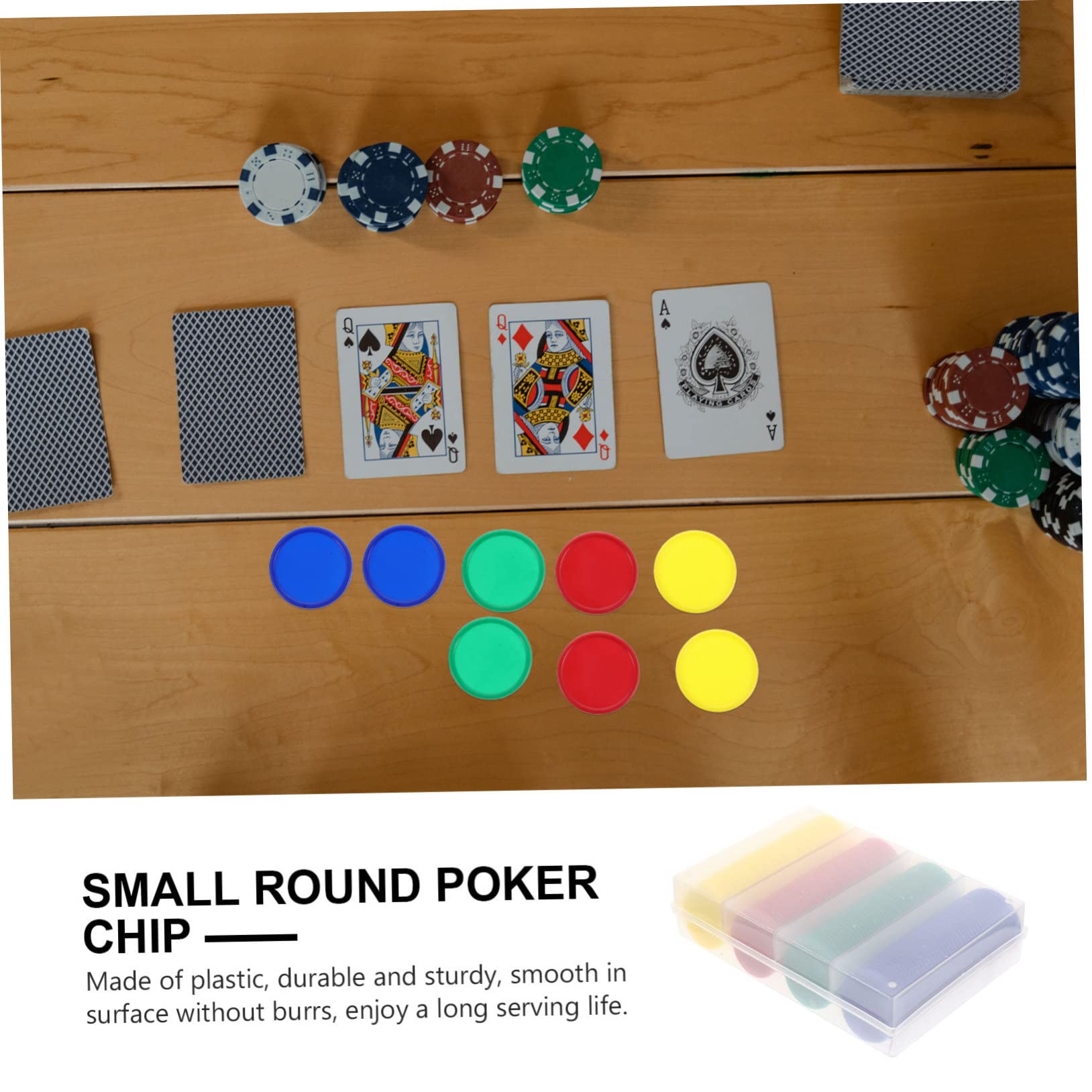 320stücke Kunststoff Poker Chips Blank Chips Zählen Discs Spiel Spielen Tokens