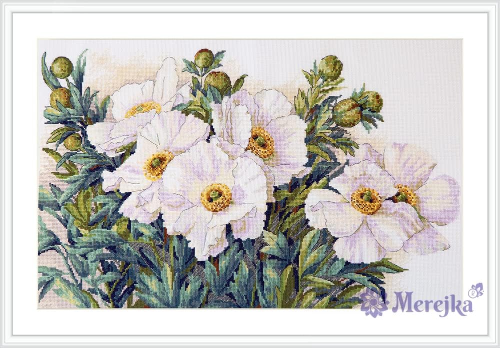 Merejka Counted Cross Stitch Kit Garden Beauties