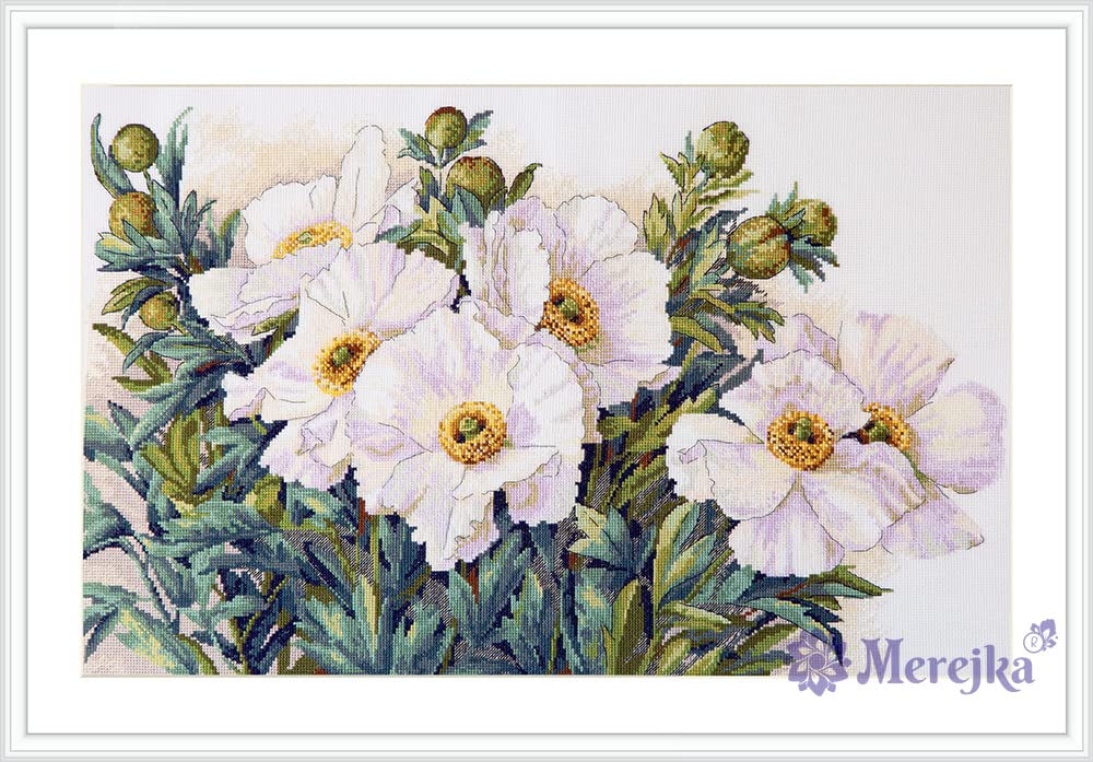 Merejka Counted Cross Stitch Kit, Cotton, Multicoloured, 50x31 cm