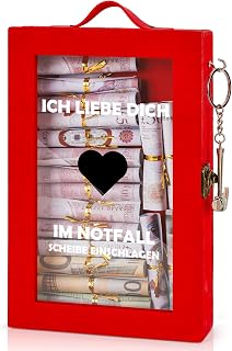 CSYY Notfallbox mit Hammer, Lustige Valentinstag Geldgeschenke Personalisierte Kreative DIY Feuerwehr Geschenke Ideal für Geld Geschenkgutscheine Schmuck Hochzeit Jubiläum
