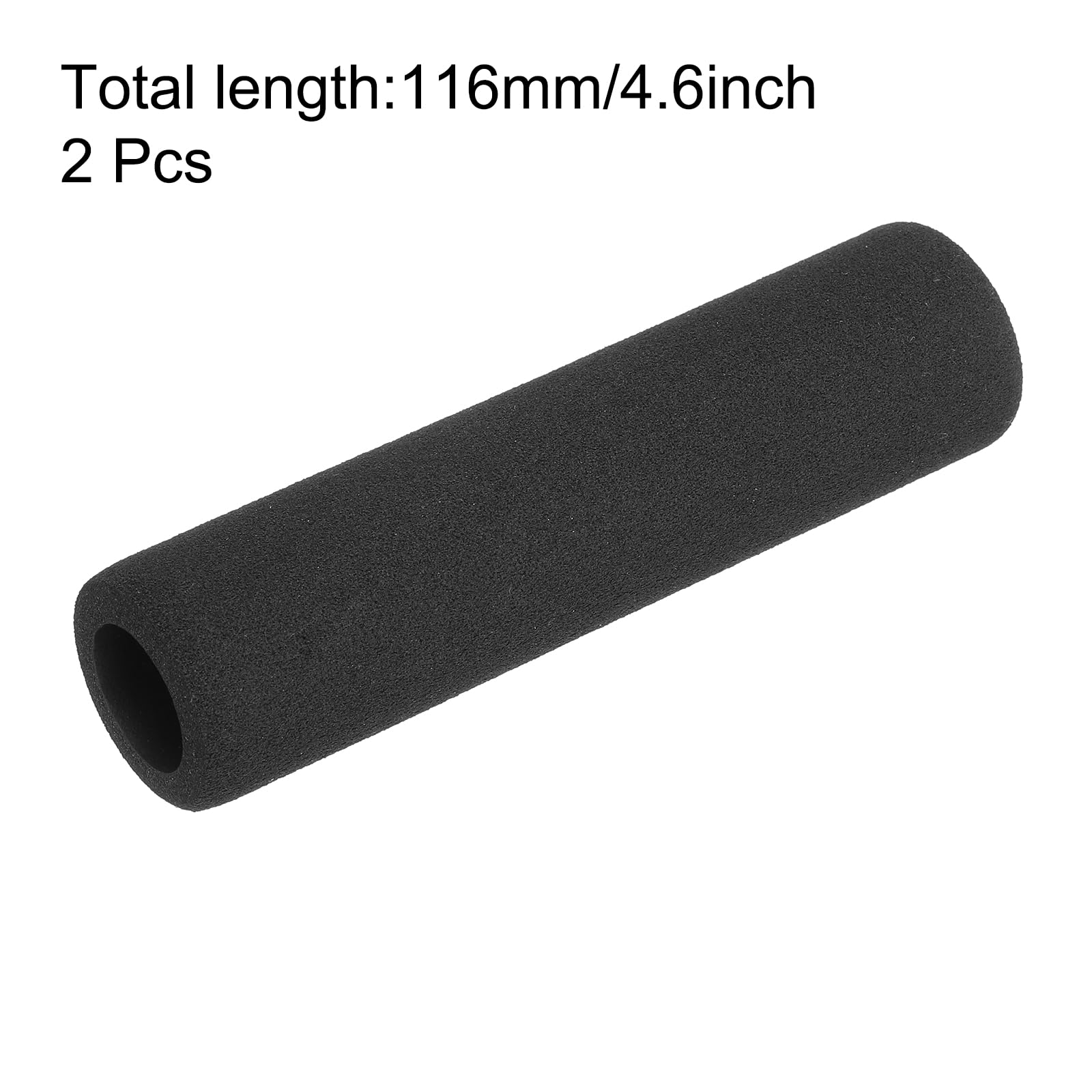 2 Mousses Tubulaires Uxcell – Isolation De Tuyaux, 17 Mm ID X 27 Mm OD X 195 Mm, Noir, Pour Prise En Main