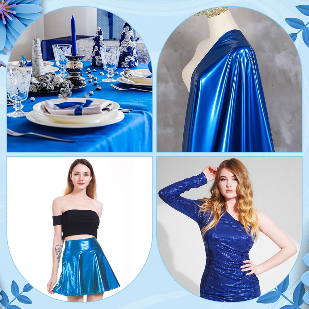 Tessuto Spandex Dorato Olografico 1x1,5 M - Lucido E Elasticizzato, Per Costumi E Decorazioni - Foto 10