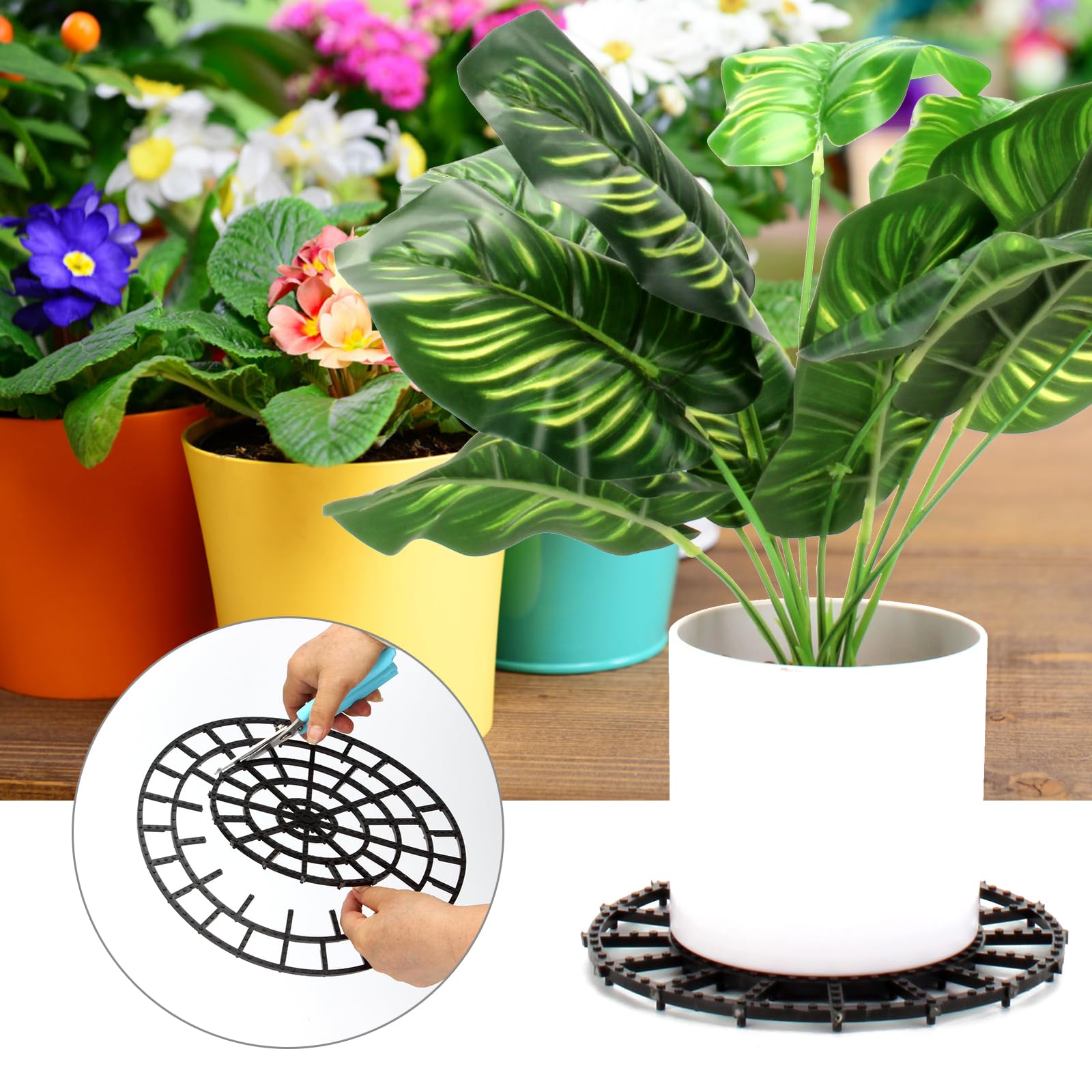 Pot Risers Raiser Snapklik.com : 12 PCS Plant Riser For Pots Outdoor, Adjustable Pot ...