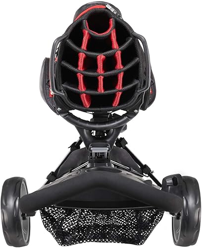 Miniatura 3 de KVV Carrito de golf plegable y ligero de 3 ruedas con elegante soporte para tarjeta de puntuación, bolsa de almacenamiento, fácil de abrir y cerrar