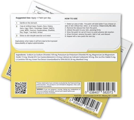30-Day Fasting Support Patch by PatchAid