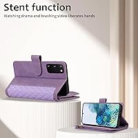 Vista 4 de Asuwish Funda de teléfono para Samsung Galaxy S20 FE 5G de 6.5 pulgadas con protector de pantalla de vidrio templado y cremallera abatible