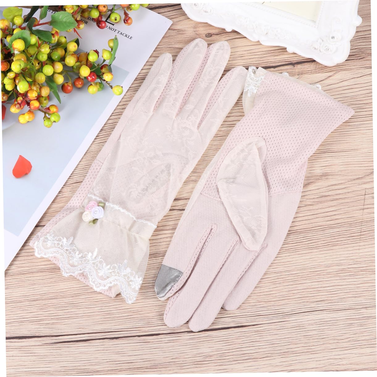 Toddmomy Elastic Cycling Gloves Ice Silk Cooling Hand Sleeves Uv Protection Non-Slip for Outdoor Sports