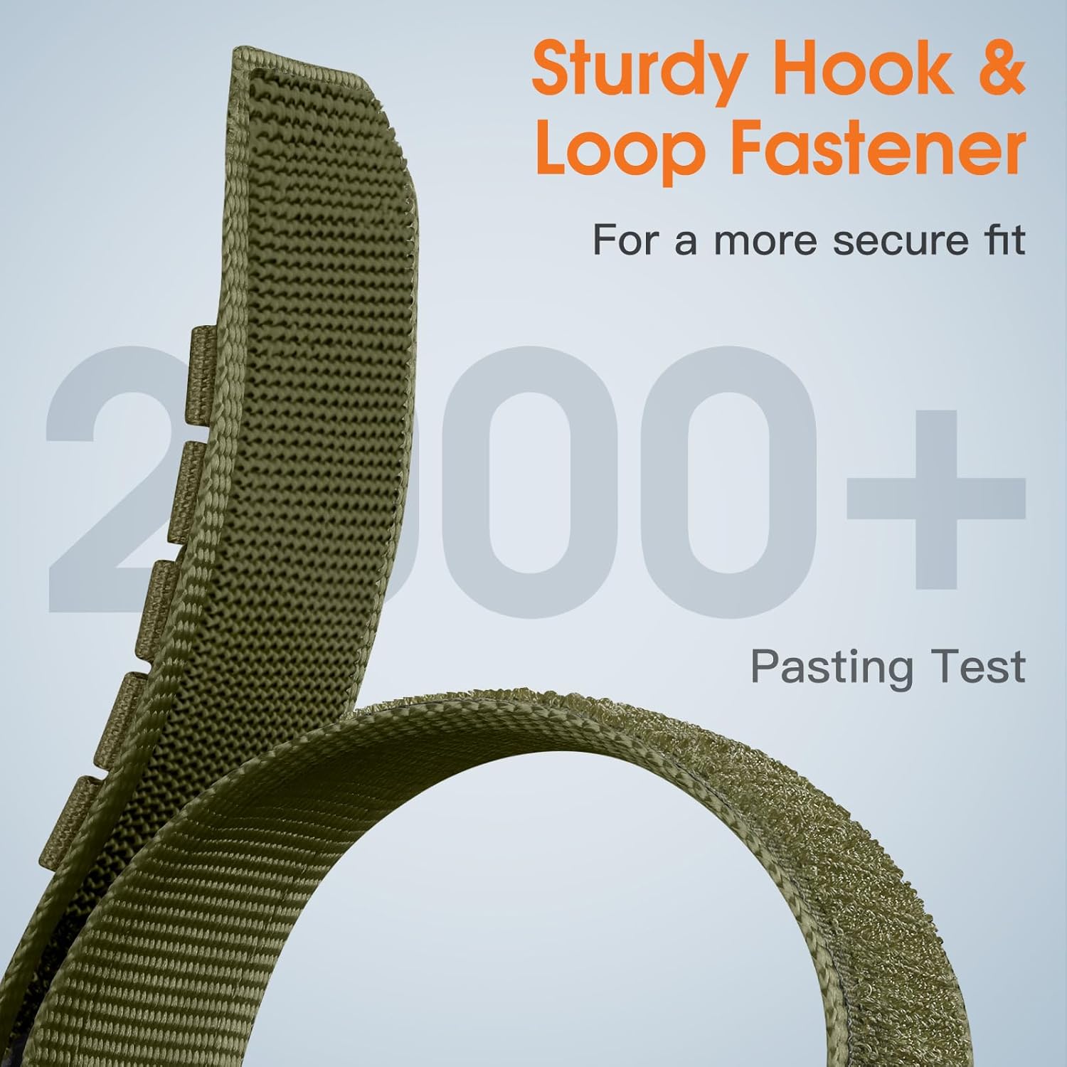 Bandletic Nylon Band Compatible with Apple Watch Ultra 3/Ultra 2 Bands for Men 49mm 46mm 45mm 44mm 42mm(Series 3), Rugged Tactical Sport Loop for iWatch Series 11 10 9 8 7 6 5 4 SE 3 2 1, L-Army Green - Image 4