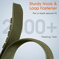 Vista 4 de Bandletic Bandas tácticas resistentes compatibles con Fitbit Versa 4 bandas/Versa 3/Sense 2/Sense, correas deportivas de nailon militar suave