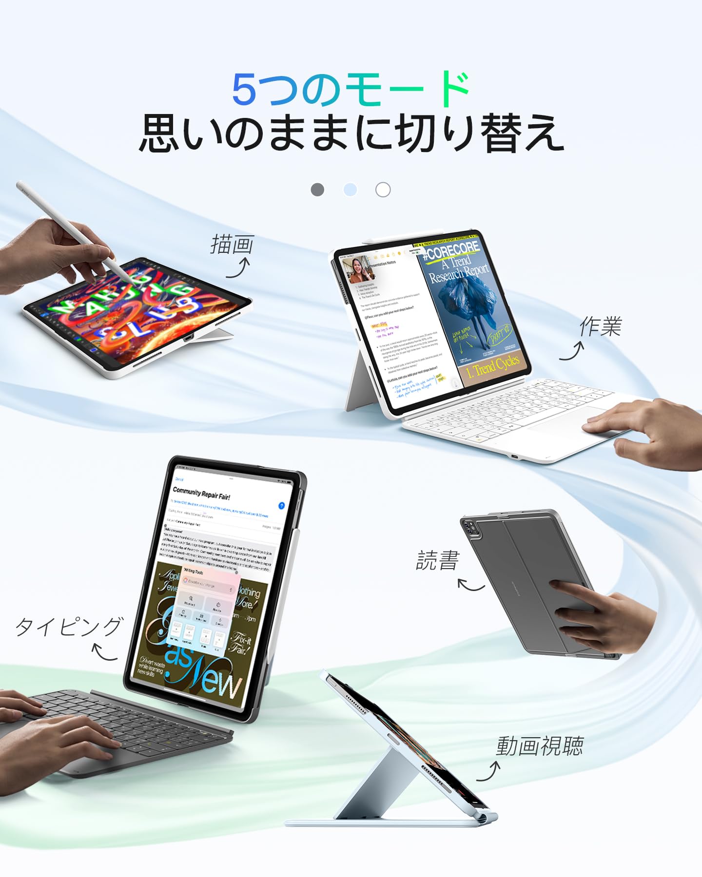 Amazon.co.jp: Inateck 軽量 JIS 日本語配列キーボードケース iPad Air