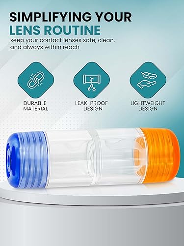 Miniatura 2 de Sports World Vision - Fundas para lentes de contacto de primera calidad para lentes rígidas/RGP, 2 unidades