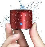 EWA A106 Mini Bluetooth Speaker with Travel Case, Bass Radiator Enhanced Bass, IPX6 Waterproof, Bluetooth V5.0, for Outdoor, Shower, Room, Bike, Car (Black)