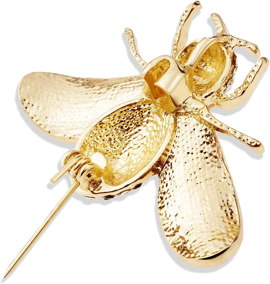 Gleamart Butterfly Crystal Brooch Insect Animal Pin Badge for Women - Image 3