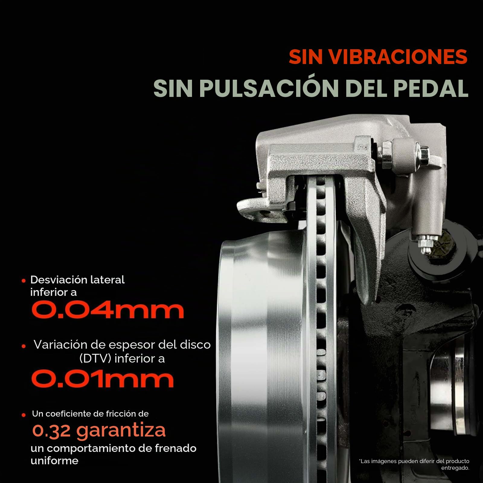 Frankberg 2 discos de freno delanteros ventilados de ⌀304 mm 4249A3 | Compatible con: Grandland X A18 P1UO, 508 SW Box/Combi 8E, 308 II L3 LB LH LP LW, 3008 Van MC MJ MR, Caja de socio/MPV K9