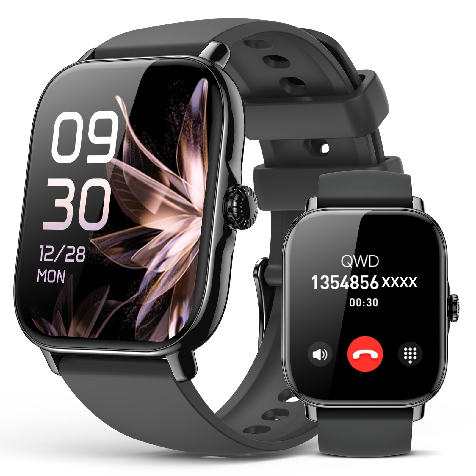 Smart Watch for Women Men- Answer/Make Call, 2025 IP68 Waterproof Fitness Step Tracker Watch with Sleep Monitor/Activity Counter/110+ Sport Mode, Smartwatch for Andriod iPhone iOS Samsung Compatible