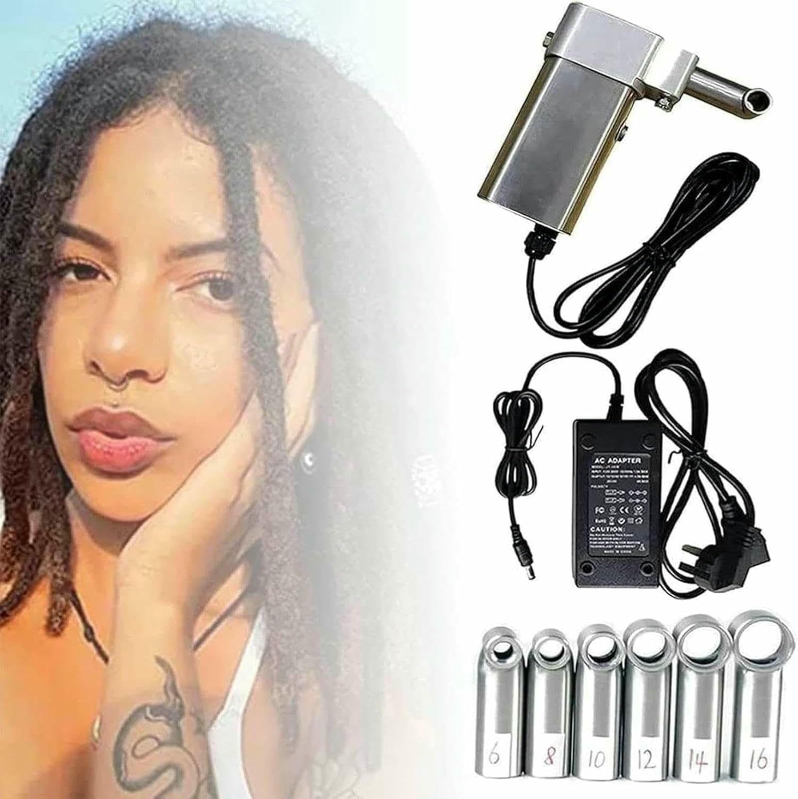 Máquina dreadlock automática y portátil para extensiones de cabello