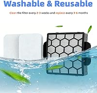 Vista 6 de Filtro de repuesto compatible con Shark Rocket Pro Cordless Stick ZU100 ZU102