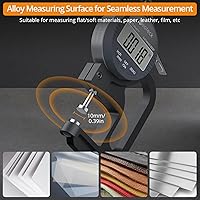 Vista 4 de Neoteck Calibre de espesor digital 1 pulgada/25.4mm, 0.0005 pulgadas/0.01mm Pantalla LCD con conversión de pulgada/mm Herramienta de medición