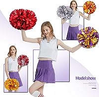 Vista 5 de Pompones de animadora para fiestas deportivas, accesorios de equipo de baile, espíritu de escuadrón de animación (A-15)