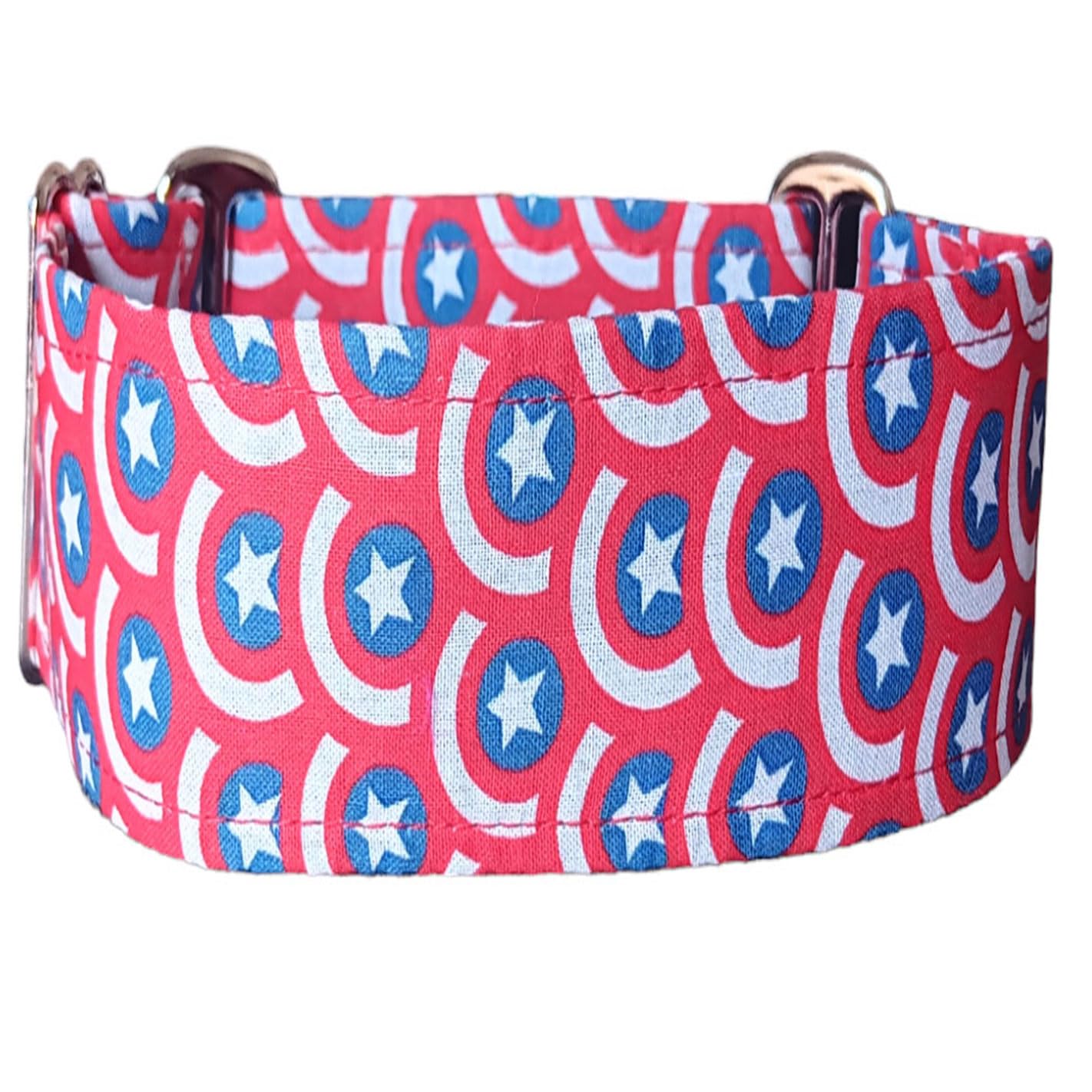Collar Martingale/Correa/Cinturon Seguridad SHIELD AMERICA para Perro Galgo Greyhound - Hecho a Mano en España