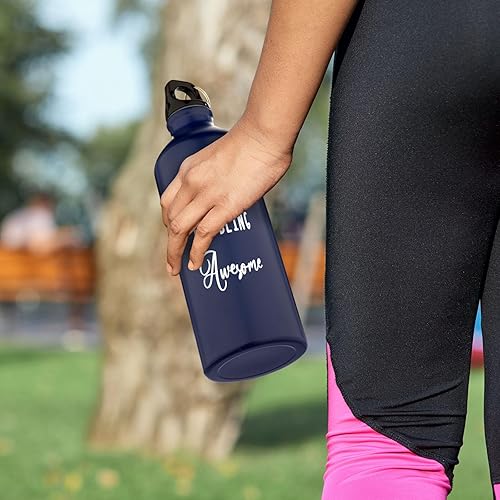 Miniatura 4 de Pinkunn 16 botellas de agua de aluminio con texto en inglés "Thank You" para compañeros de trabajo, inspiradoras, ligeras, deportivas, con tapa