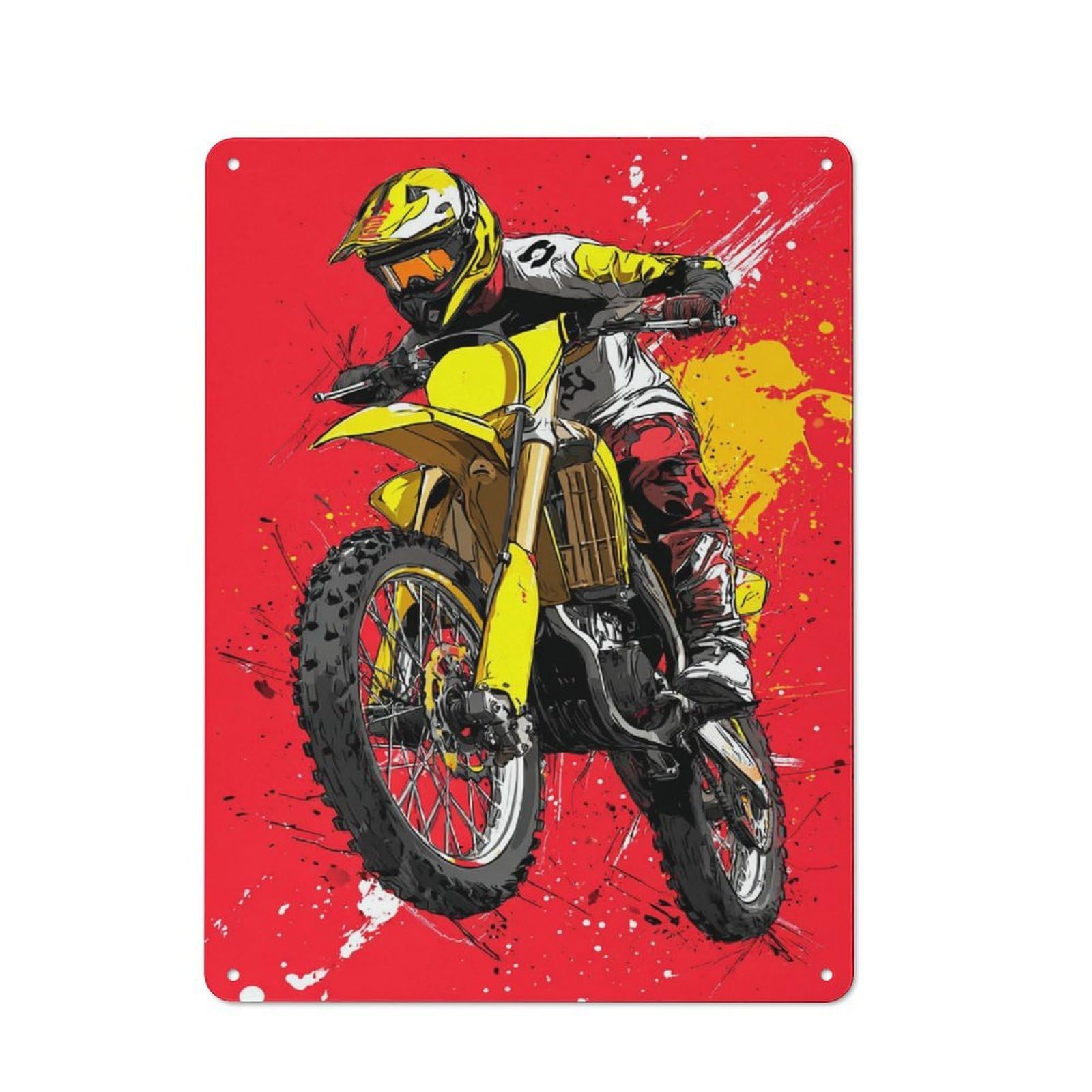 Junmoney Racing Spirit -3 Retro Metal Sign 40X30cm, Classic Pub Decor For Cafe, Pub, Workshop Or Home Bar, For Casual British Interiors