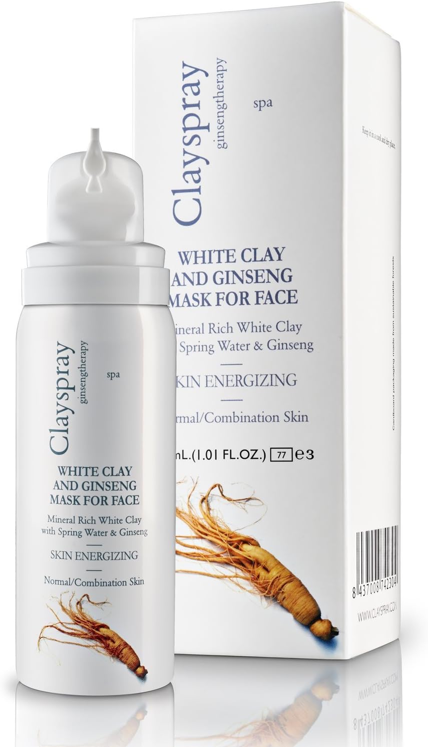 Clayspray Brightening White Clay with Ginseng Masque, 1.01 fl. oz.