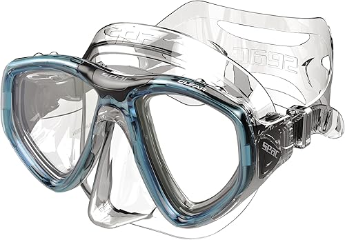Miniatura 2 de SEAC Clear Dual-Lens Silicone Diving Mask Antifog Low Volume Mask for Diving and Snorkeling