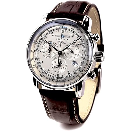 Amazon Zeppelin ツェッペリン 腕時計 ツェッペリン100周年記念モデル アイボリー ブラウン 7680 1 メンズ 並行輸入品 メンズ腕時計 腕時計 通販