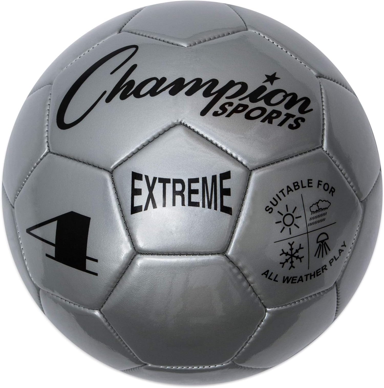Champion Sports Extreme Series Soccer Ball, Size 4 Youth League, All