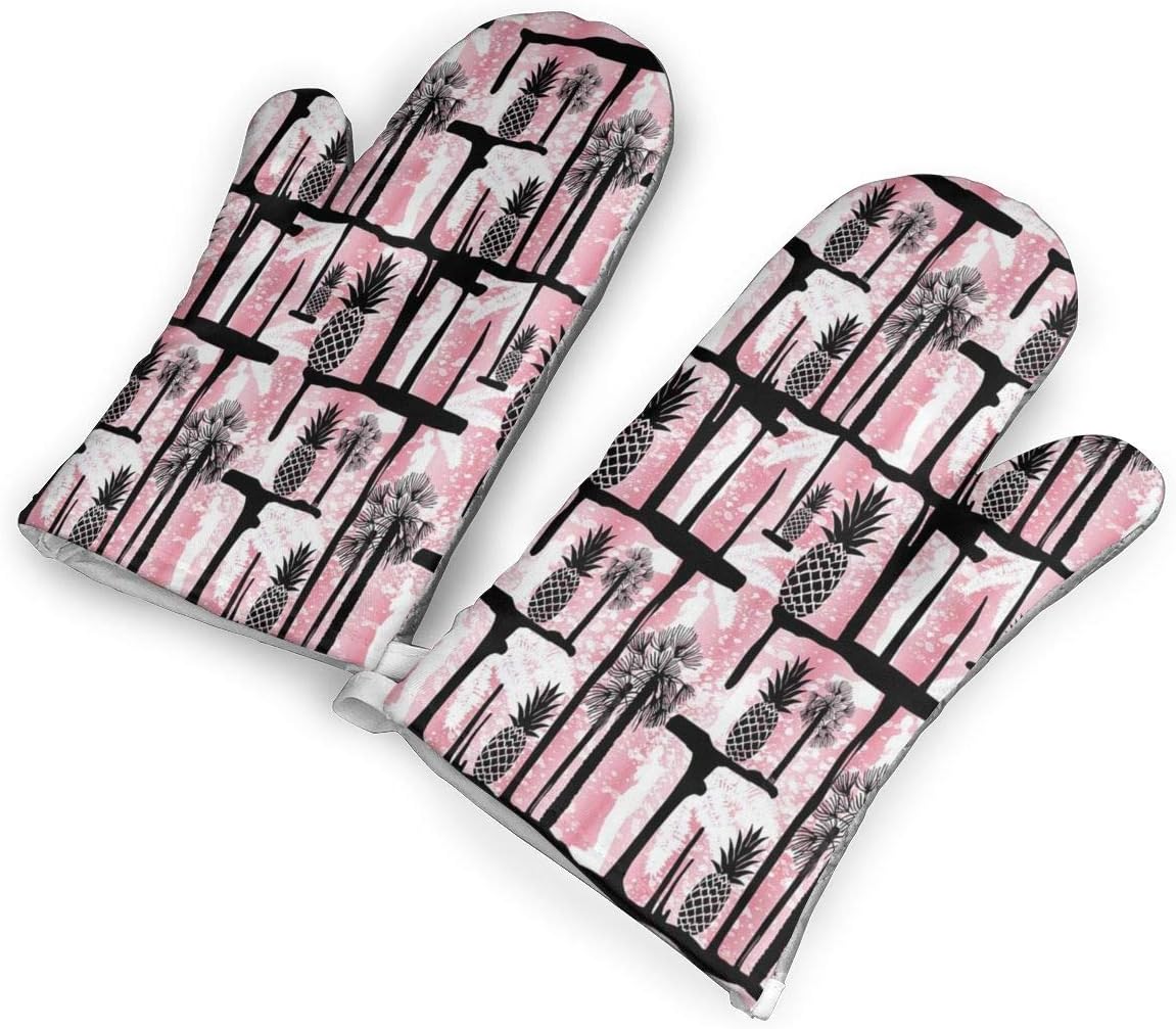 not Pink Pineapple Oven Gloves NonSlip Kitchen Oven Gloves