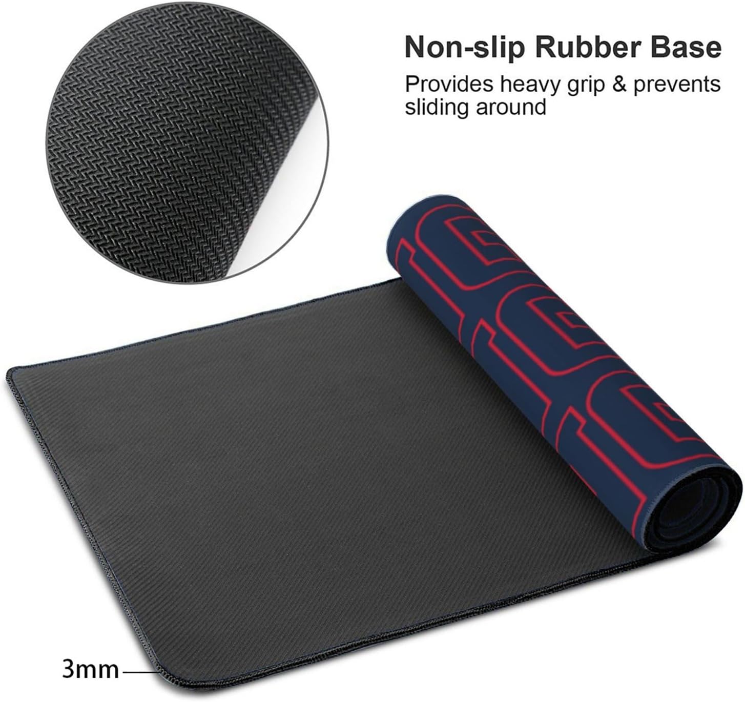 ANTKING New England Mouse Pad for Men Women Youth Gifts Custom Name and Number Desk Pad