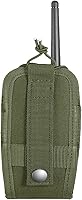 Vista 2 de Soporte de Radio Táctico Funda de Radio Molle Bolsa de Radio Universal Estuche de Radio Militar Bolsa de Radio de Servicio Pesado para Policía Verde