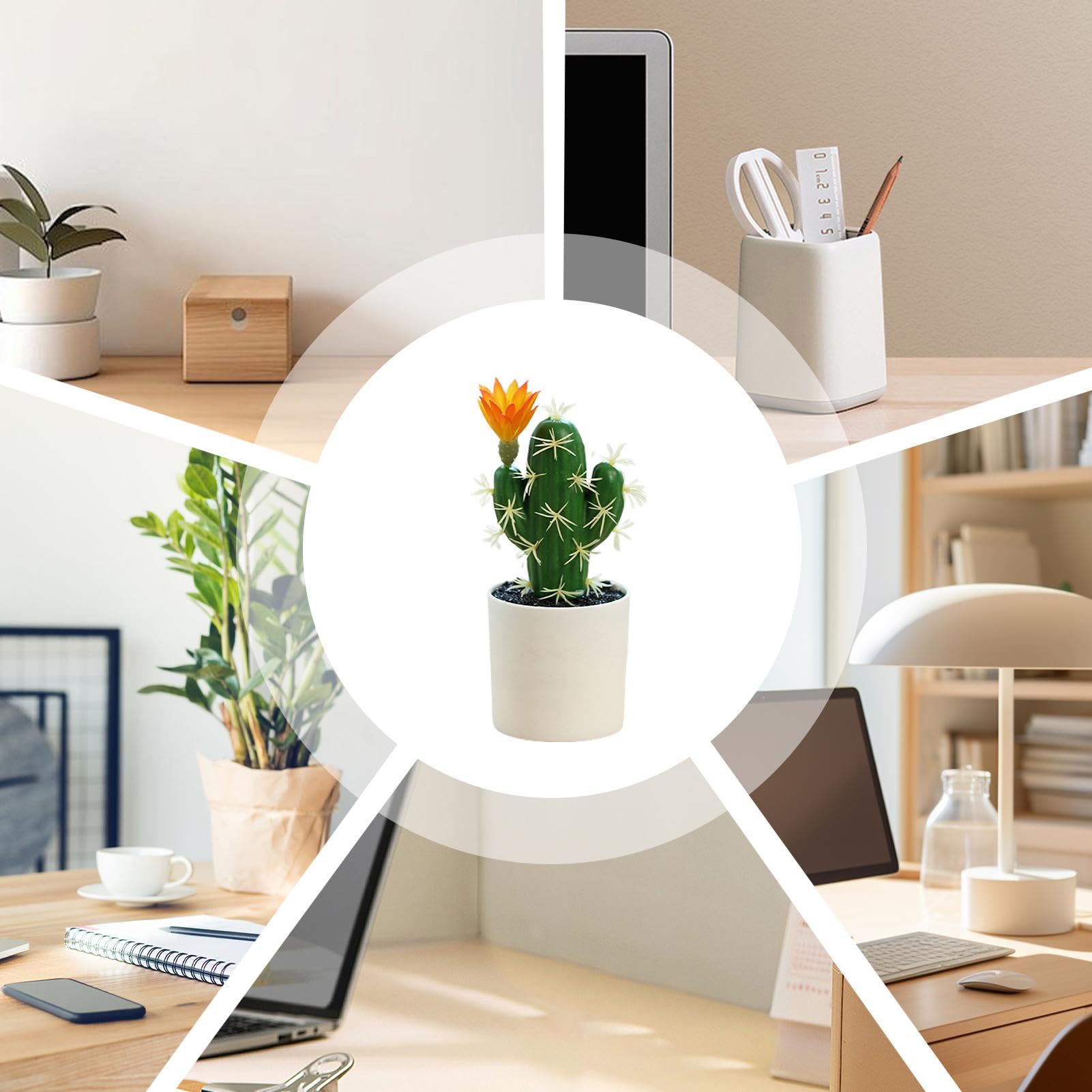 LXLTL Levensechte Kunstmatige Cactus Faux Sappige Decoratie voor Thuis Of Kantoor Hoge Nep Cactus Planten Thuiskantoor Barthroom Tafelblad Decoratie Bruiloft, Maatregelen 75/90Cm, Met bloempot